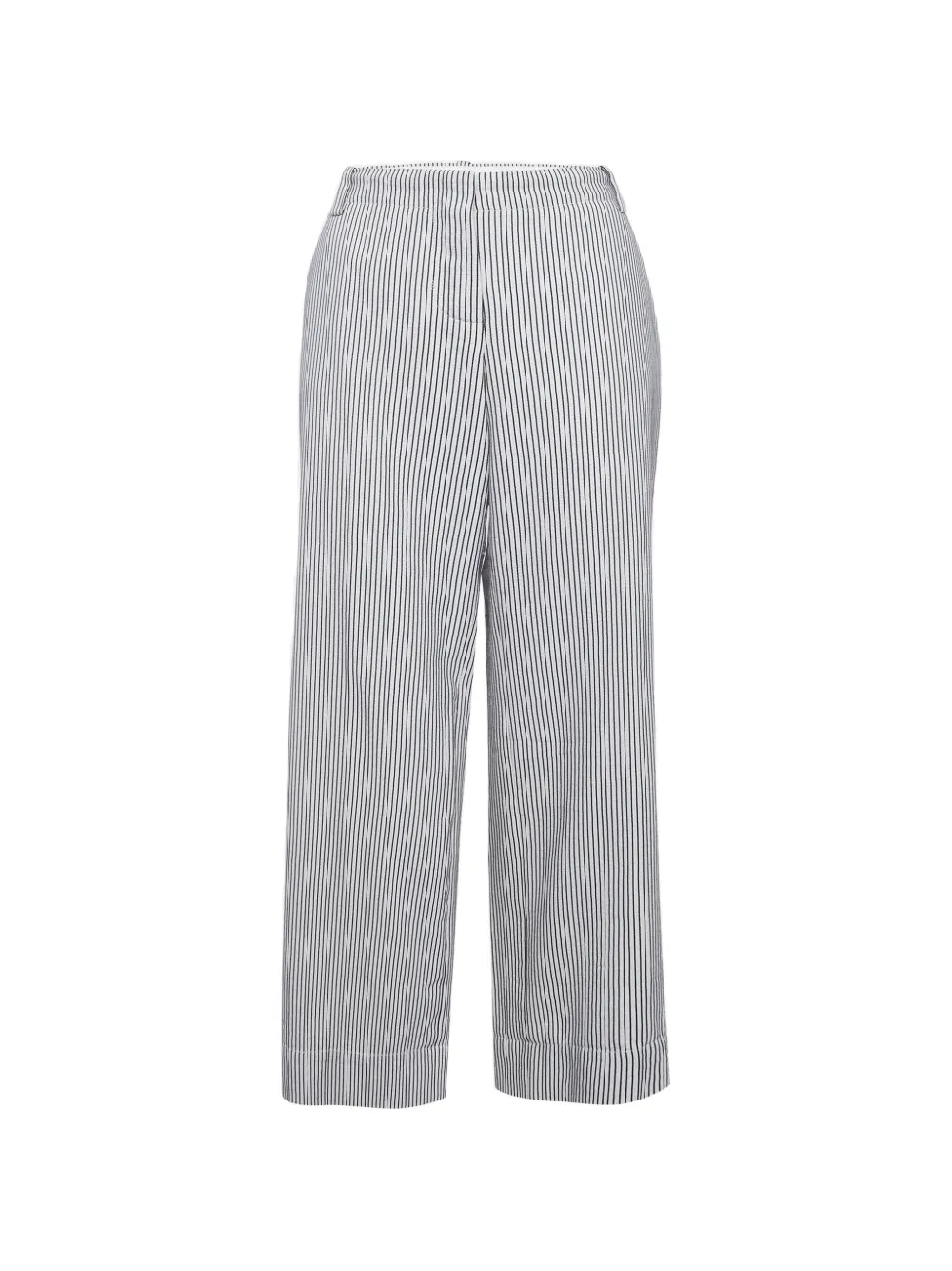 Sonia Rykiel Pre-Owned pantalon ample à rayures - Blanc Sonia Rykiel Pre-Owned pantalon ample à rayures - Blanc