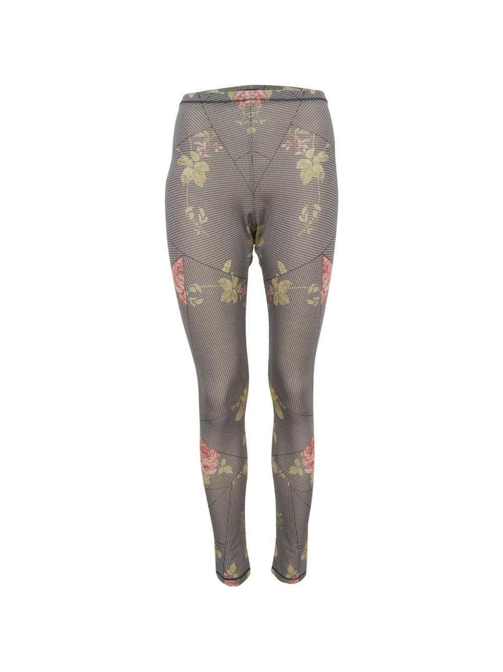 Alexander McQueen Pre-Owned houndstooth-print leggings - Black