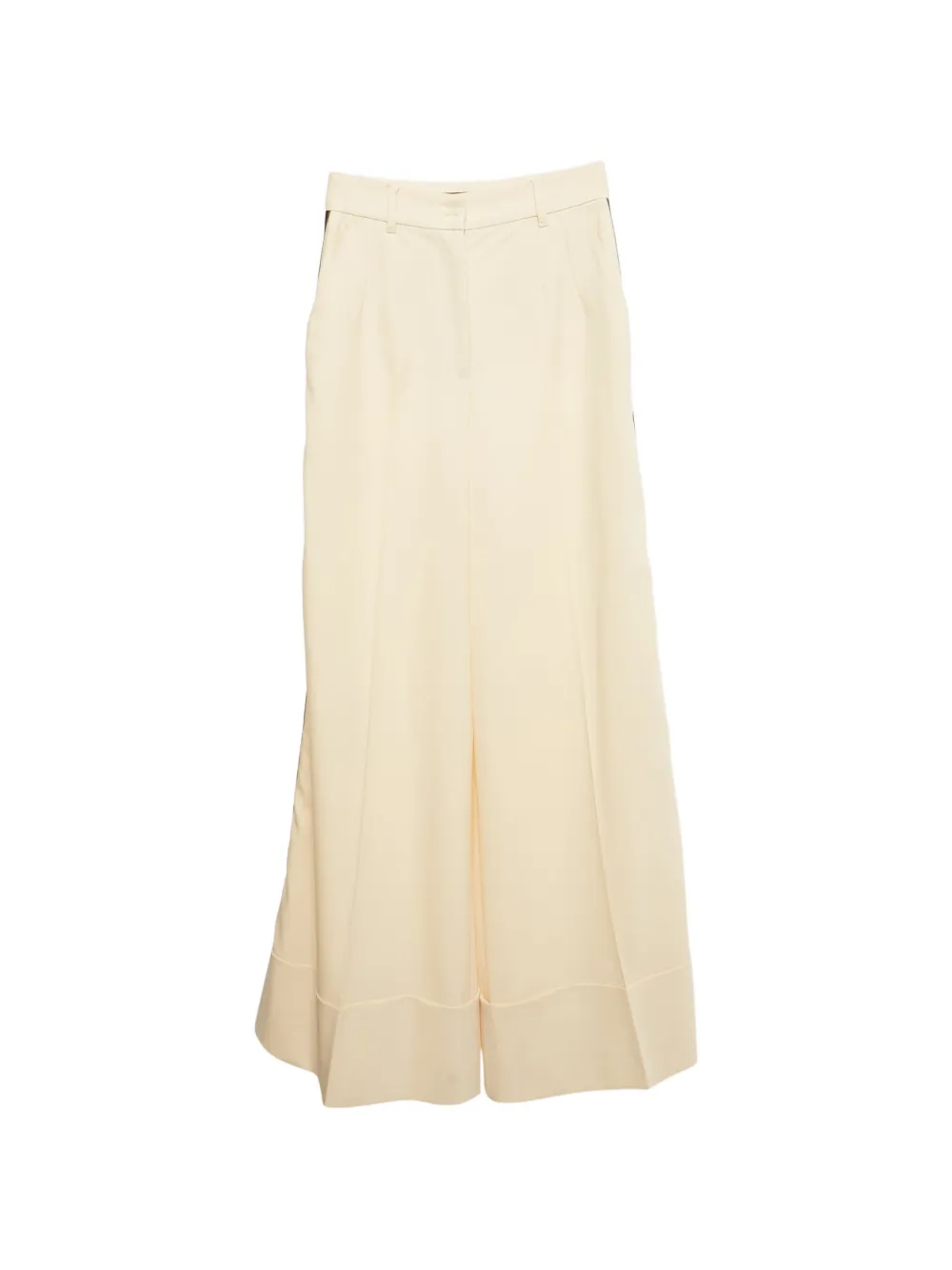 Dolce & Gabbana Pre-Owned side-stripe wide-leg trousers - Toni neutri
