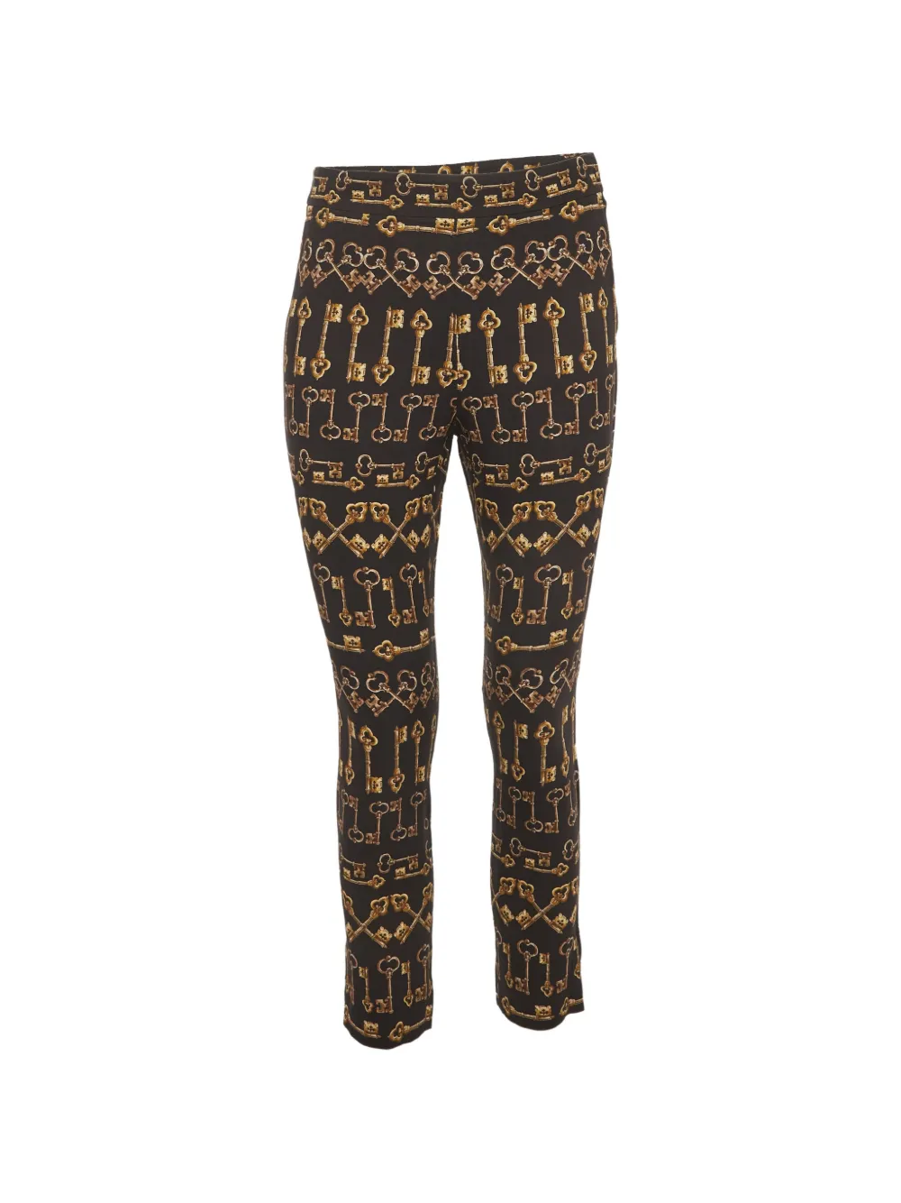 Dolce & Gabbana Pre-Owned key-print slim-fit trousers - Marrone
