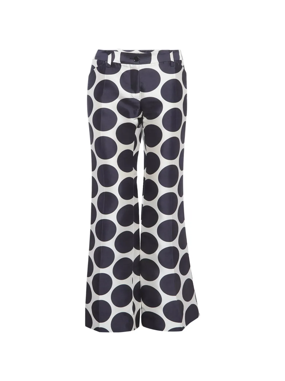 Dolce & Gabbana Pre-Owned polka-dot silk trousers - Bianco