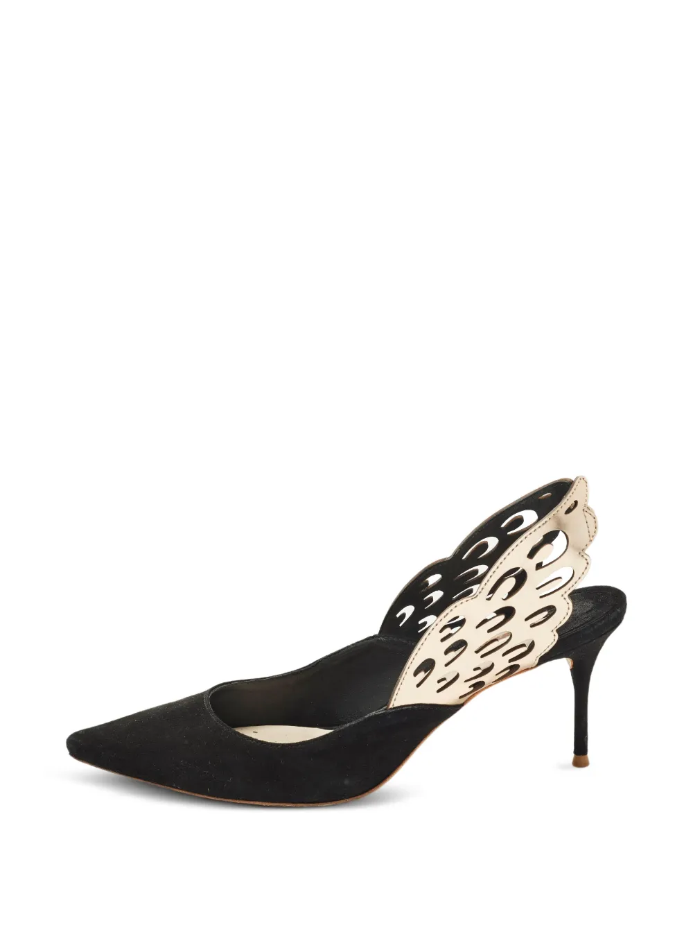 Sophia Webster Angelo wing slingback pumps - Nero