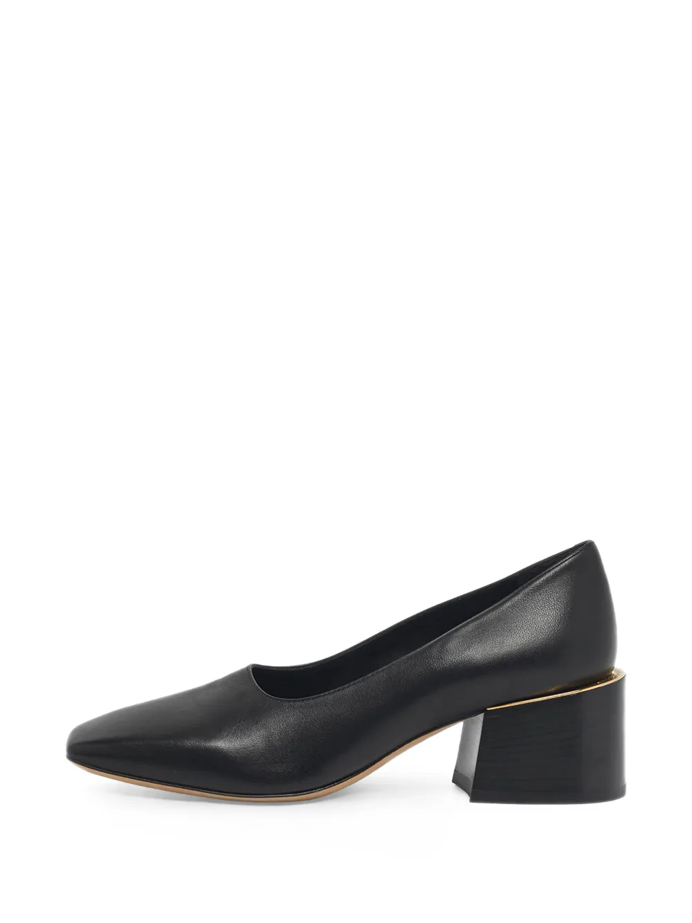 Burberry Pre-Owned square-toe block-heel pumps - Nero