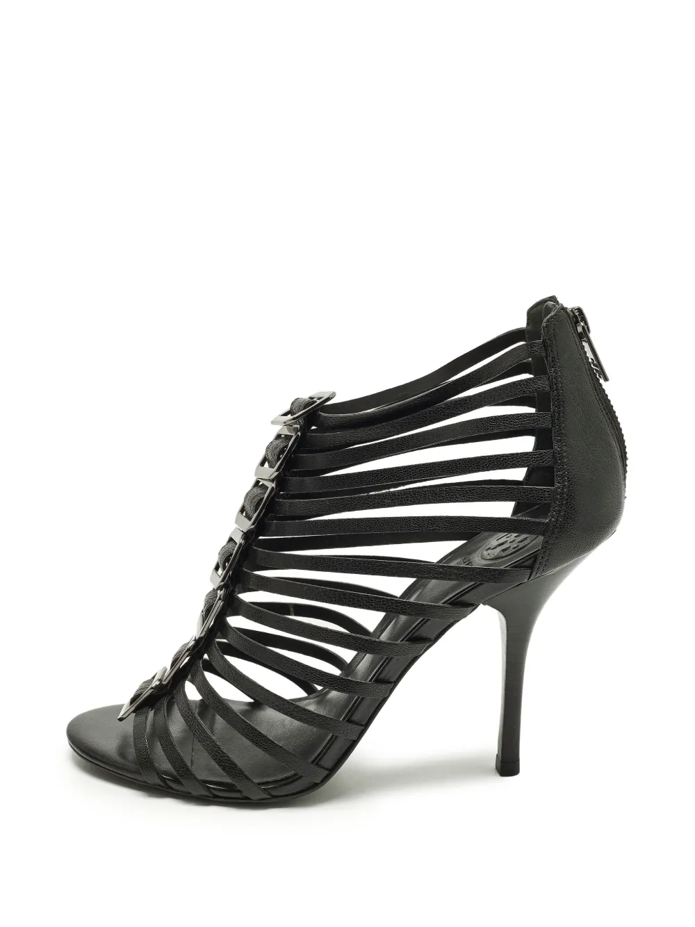 Tory Burch strappy caged sandals - Schwarz