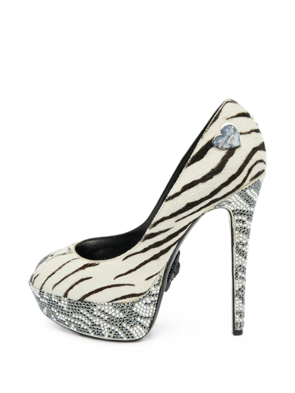 Philipp Plein Pumps mit Kristallen - Nude