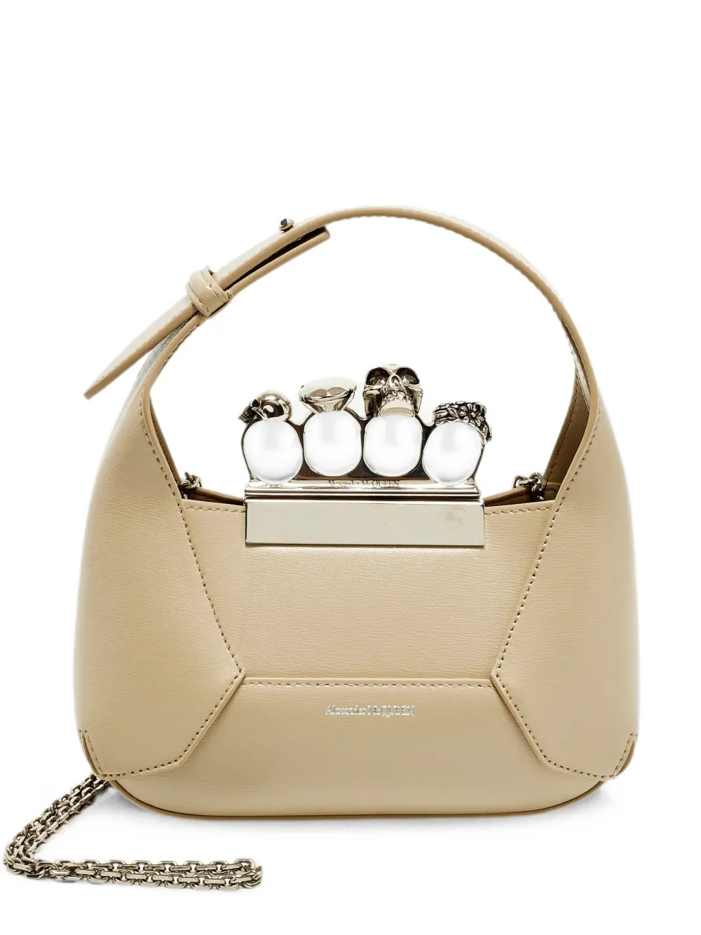 Alexander McQueen Pre-Owned mini Jewelled shoulder bag - Neutrals