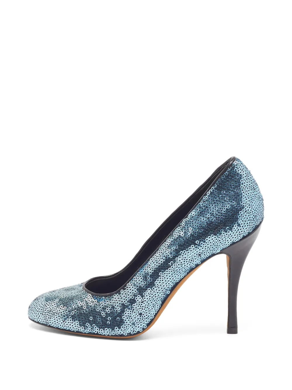 Moschino Pre-Owned sequin round-toe pumps - Blu