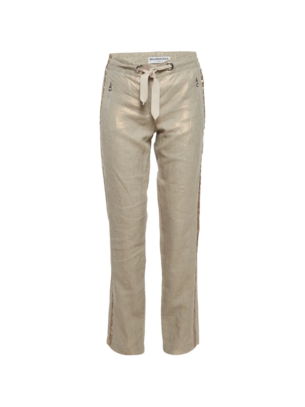 Balenciaga Pre-Owned drawstring-waist trousers - Oro