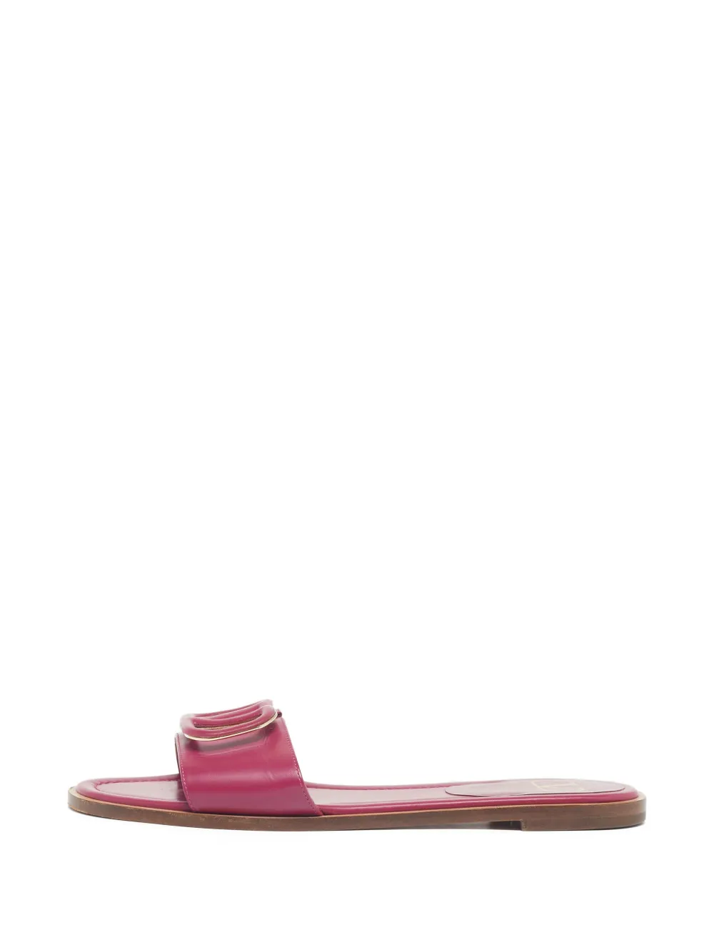 Valentino Garavani Pre-Owned Sandali VLogo con suola piatta - Rosa