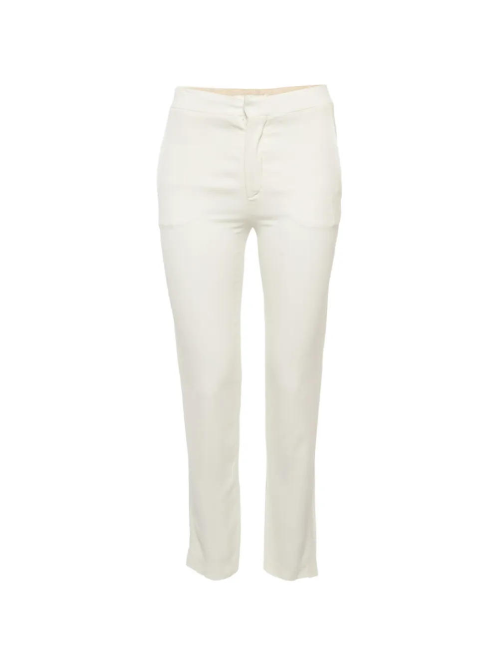 Chloé Pre-Owned Pantaloni skinny in crêpe - Bianco