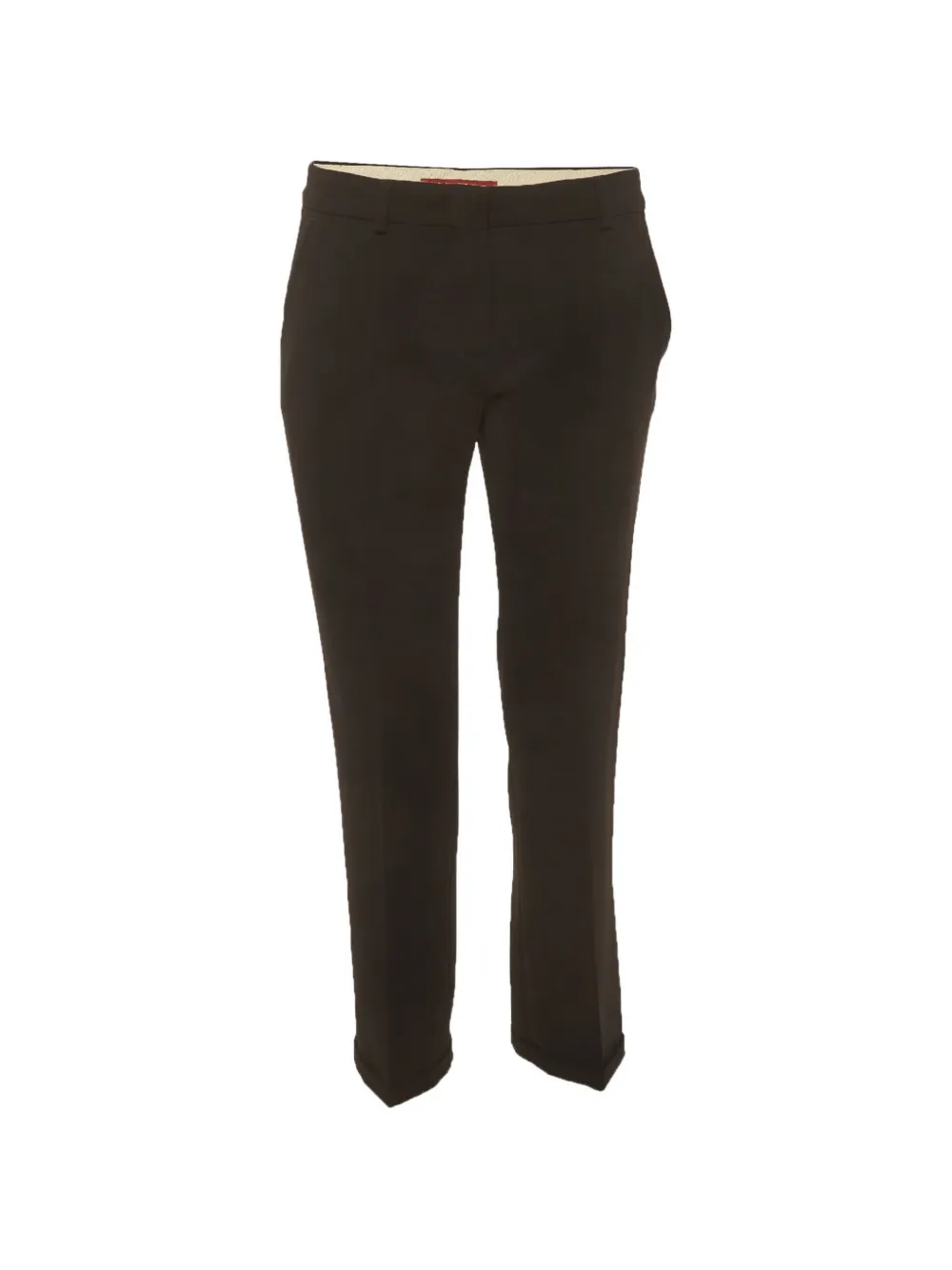 Max Mara gabardine slim-fit trousers - Black