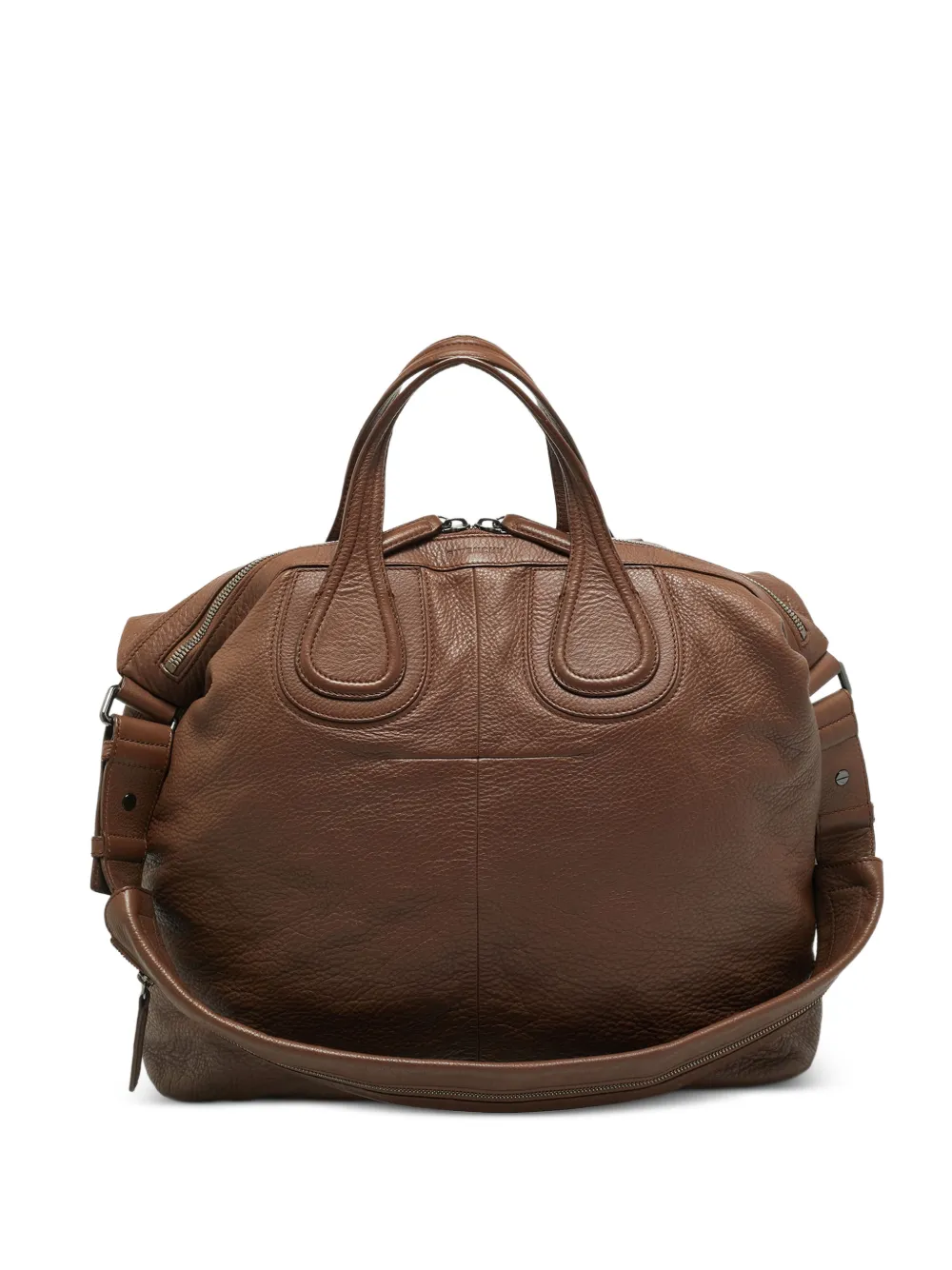 Givenchy Pre-Owned Nightingale leather satchel - Marrone