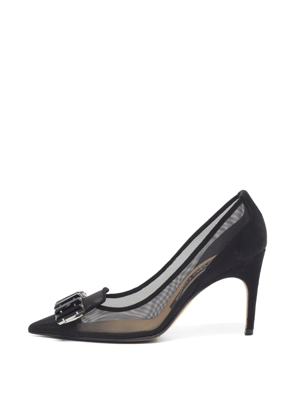 Sergio Rossi Pumps mit Kristallen - Schwarz
