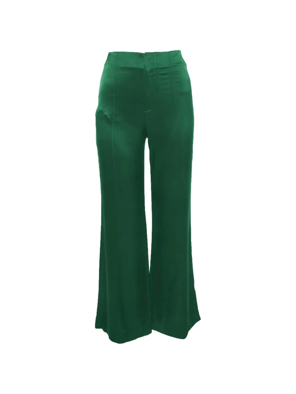 alice + olivia wide-leg satin trousers - Grün