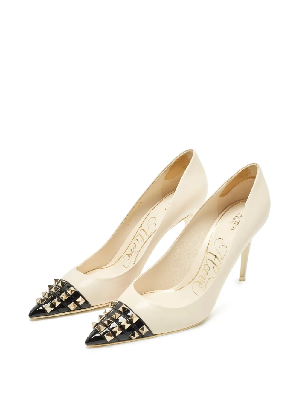 Valentino Garavani Pre-Owned Pumps Rockstud con tacco - Toni neutri