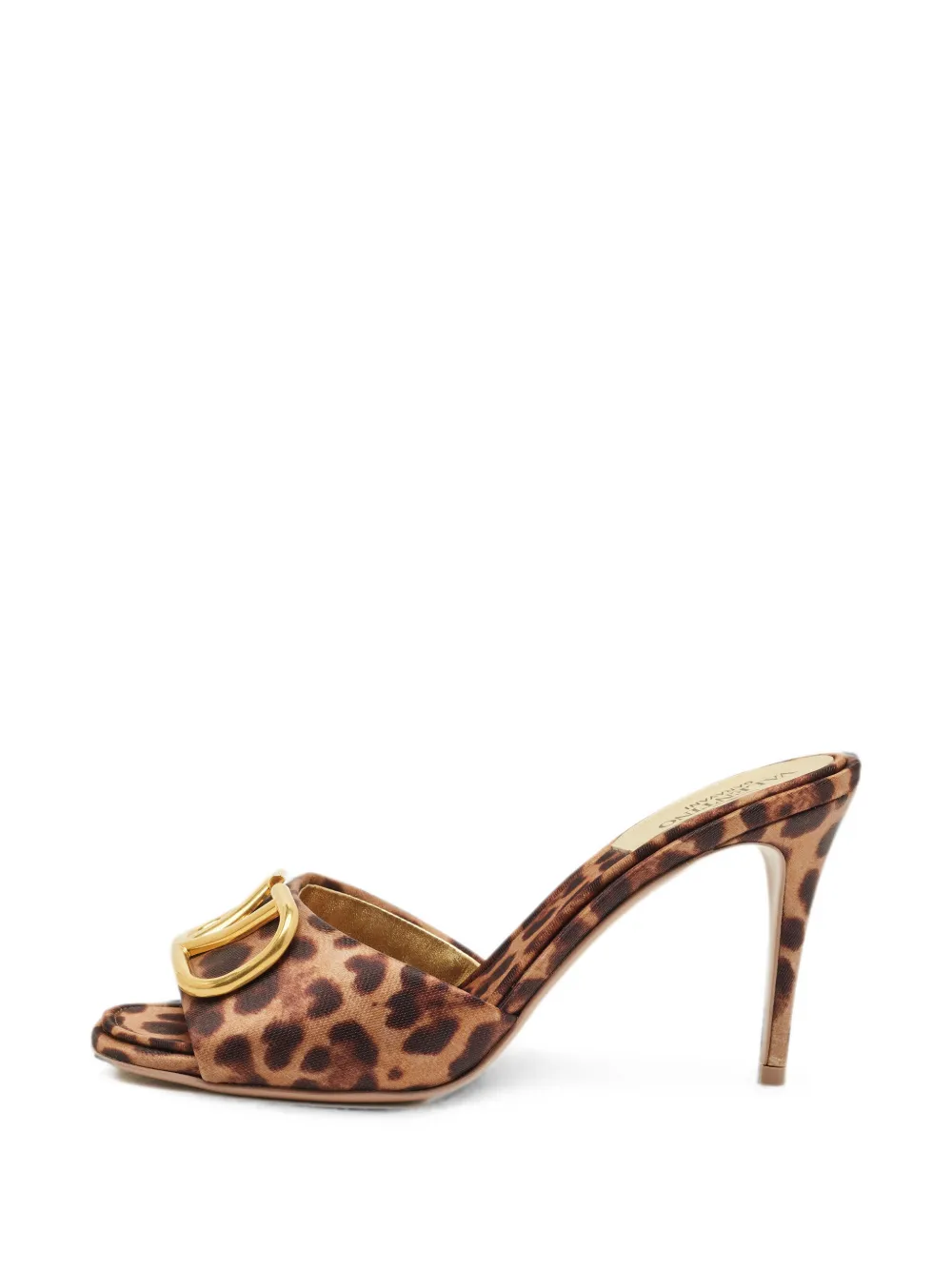 Valentino Garavani Pre-Owned Escape VLogo leopard-print sandals - Toni neutri