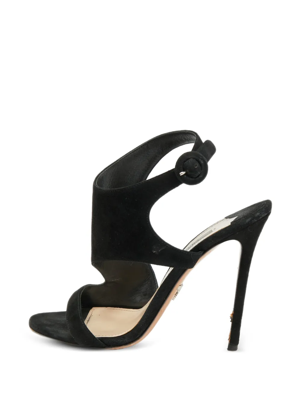 Prada Pre-Owned Sandalen aus Wildleder - Schwarz
