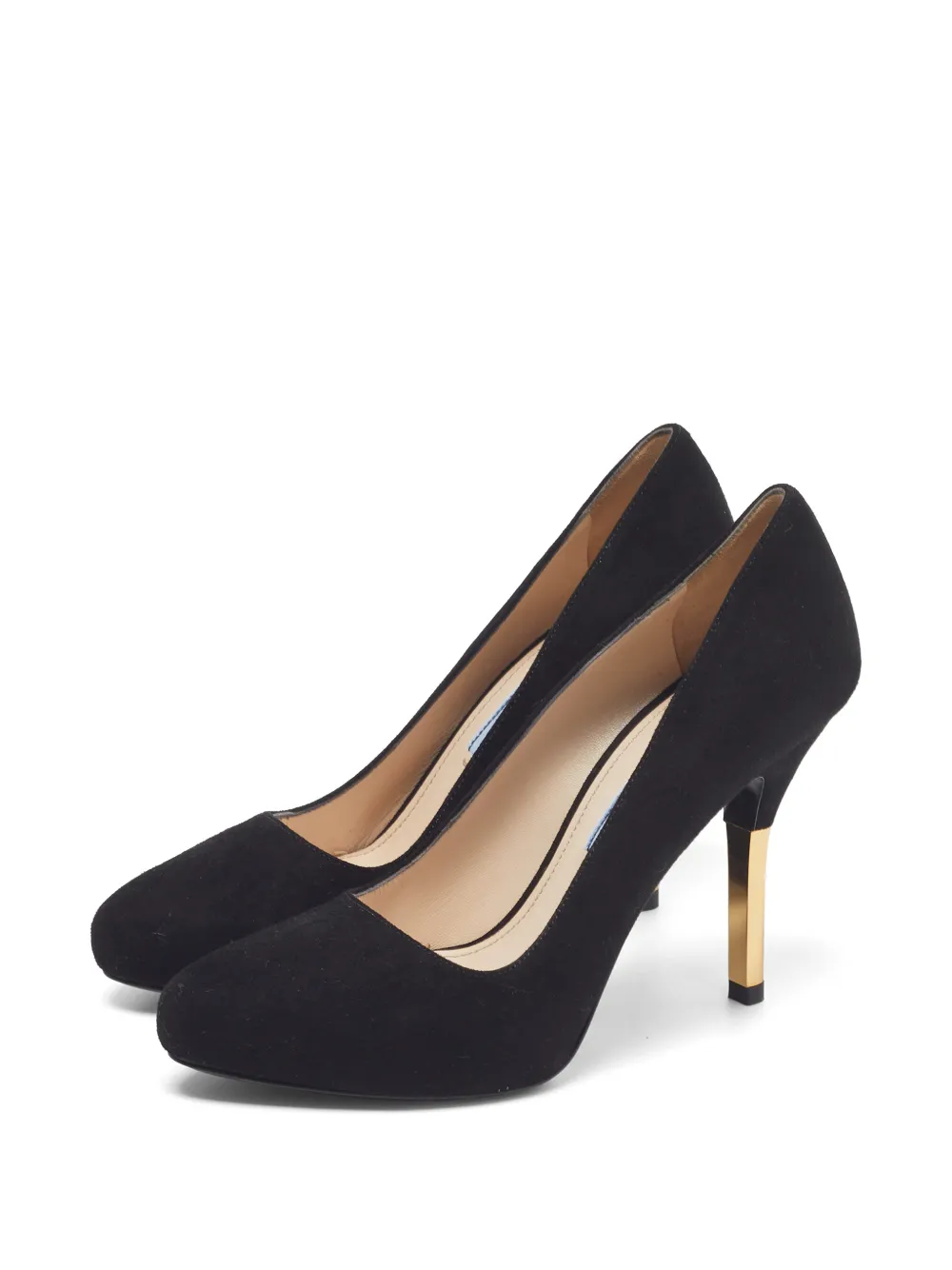 Prada Pre-Owned Pumps in pelle scamosciata con plateau - Nero