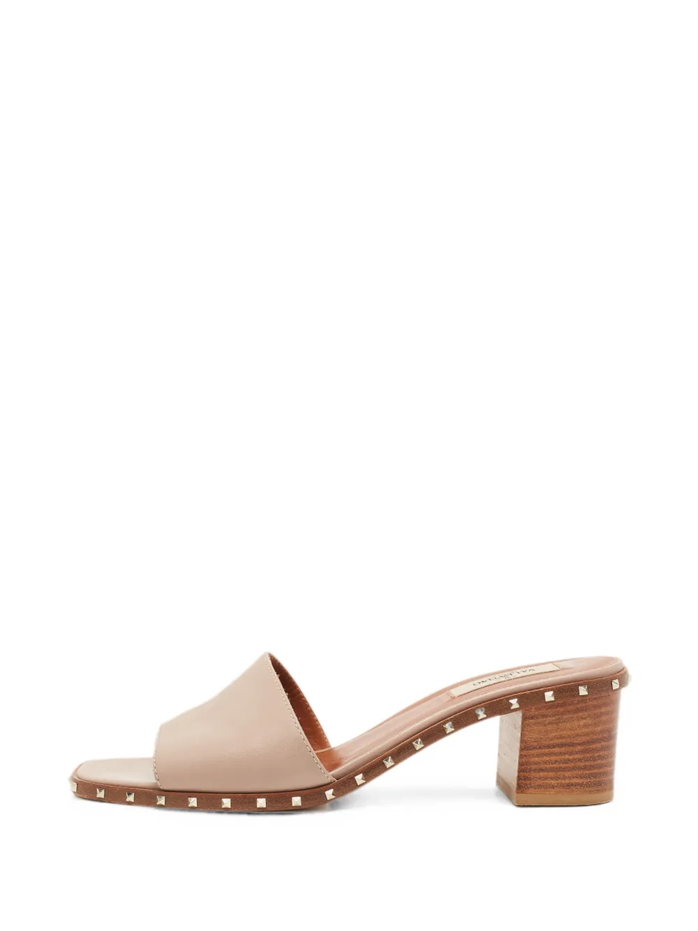 Valentino Garavani Pre-Owned Soul Rockstud mules - Nude