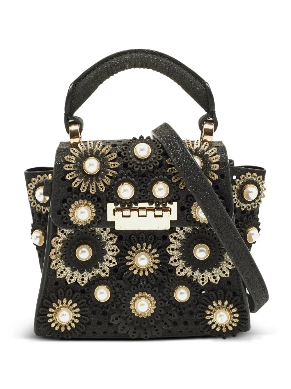 Zac Posen Eartha パールディテール ハンドバッグ | ブラック 
