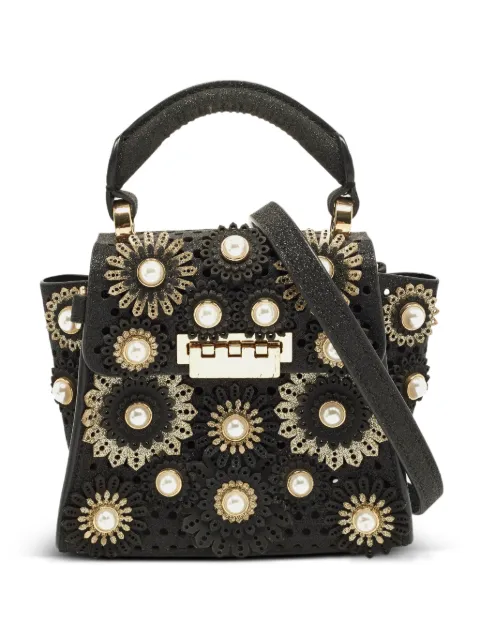 Zac Posen Eartha faux pearl-embellished top-handle bag