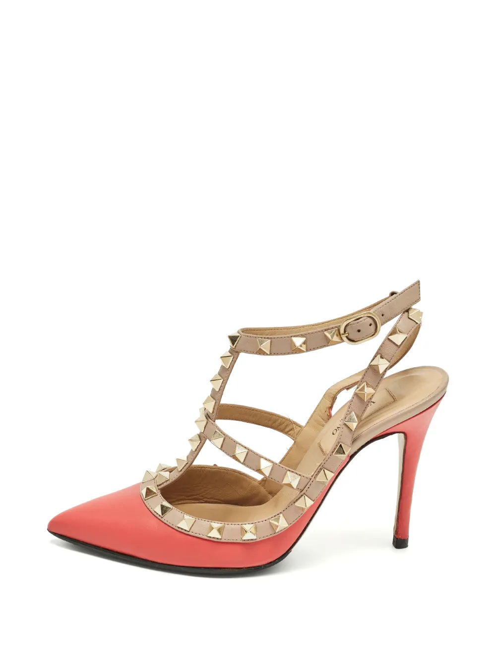 Valentino Garavani Pre-Owned Rockstud caged pumps - Rosa
