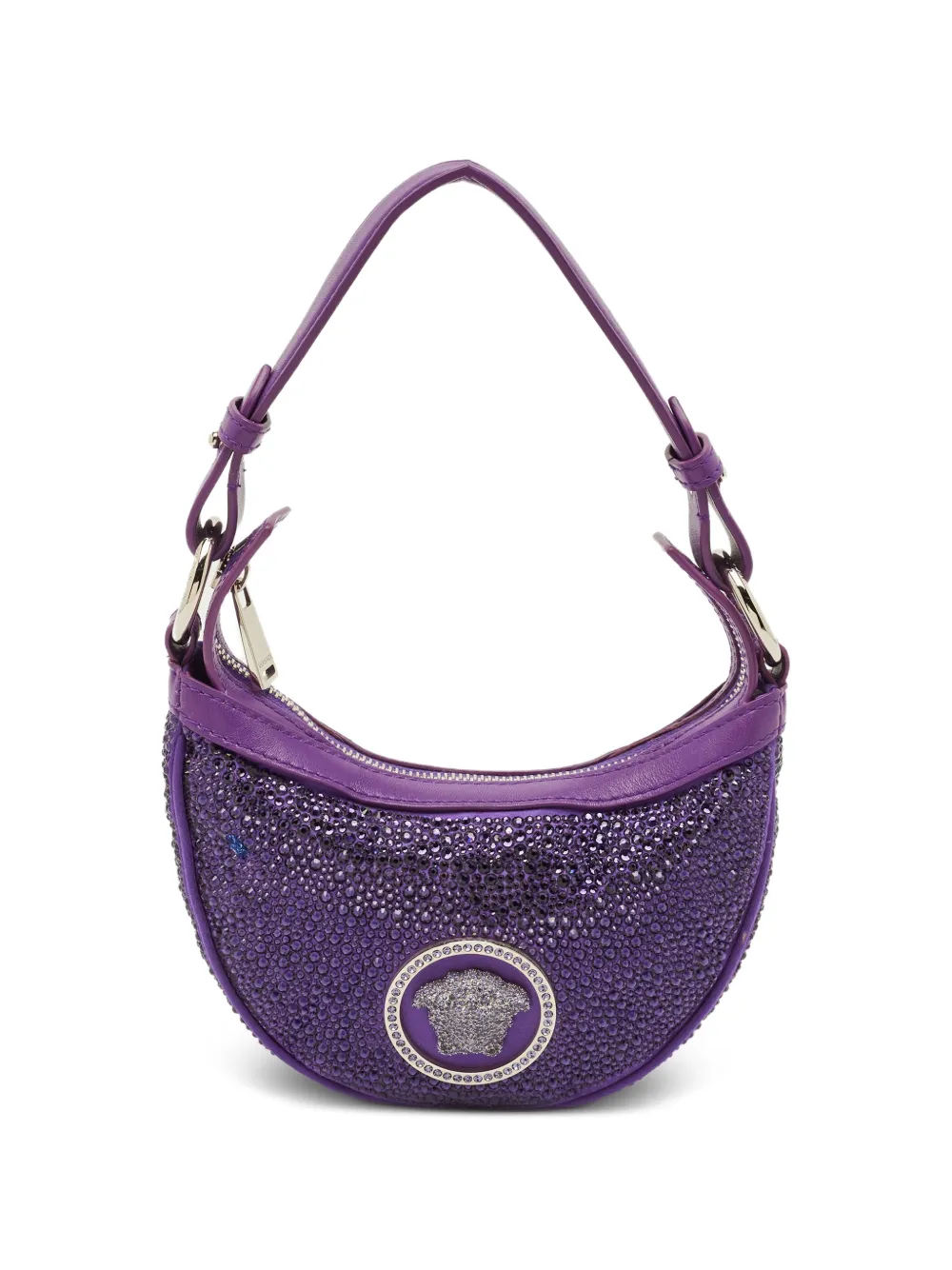 Versace Pre-Owned Borsa a spalla Repeat con borchie - Viola