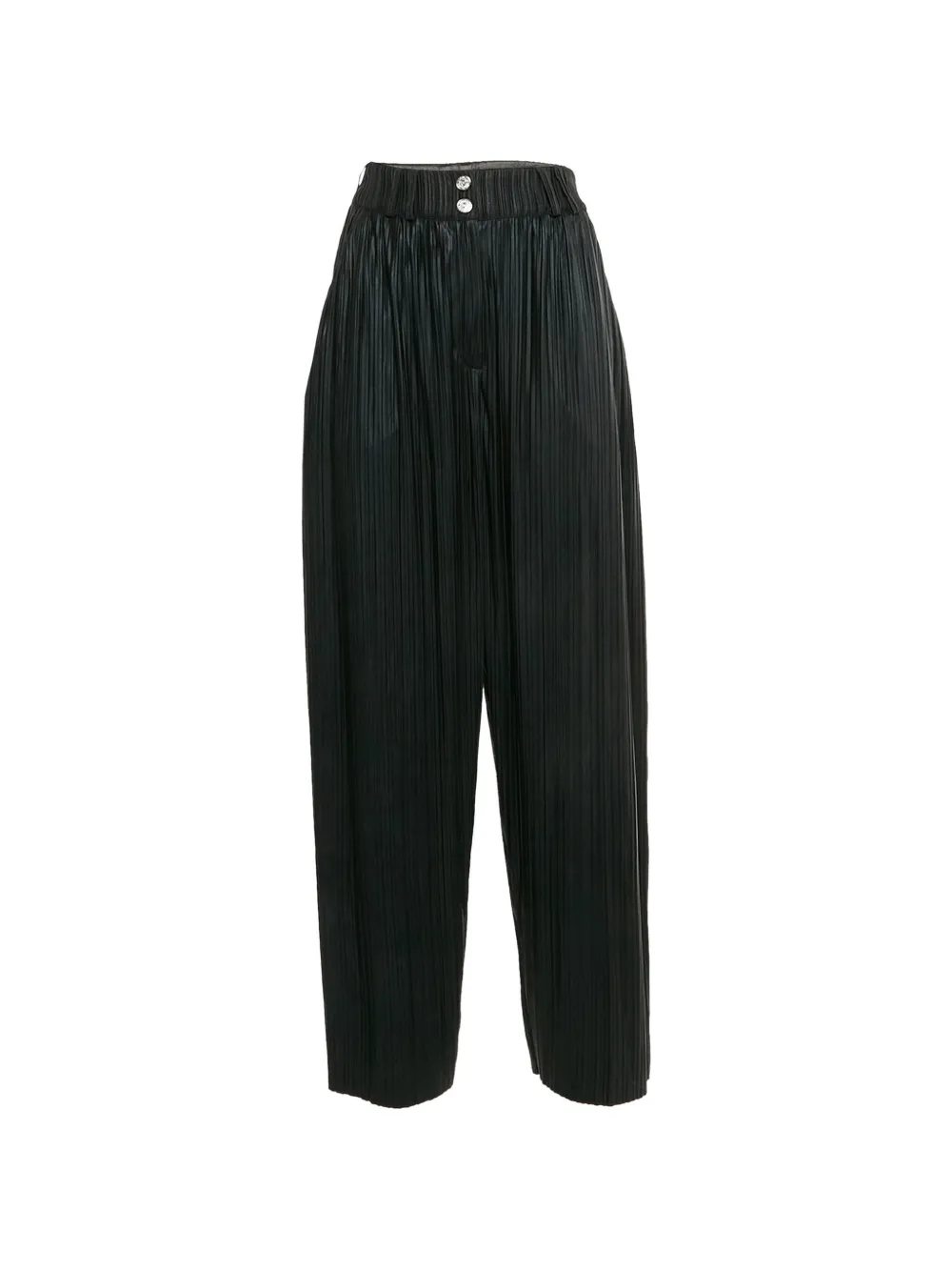 Balmain Pre-Owned pleated wide-leg trousers - Schwarz