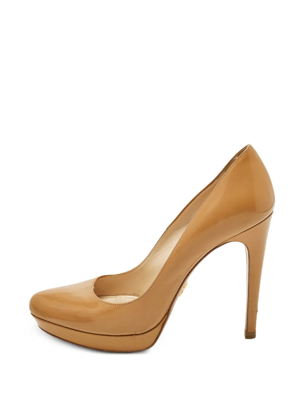 Prada Pre-Owned platform patent leather pumps - Toni neutri