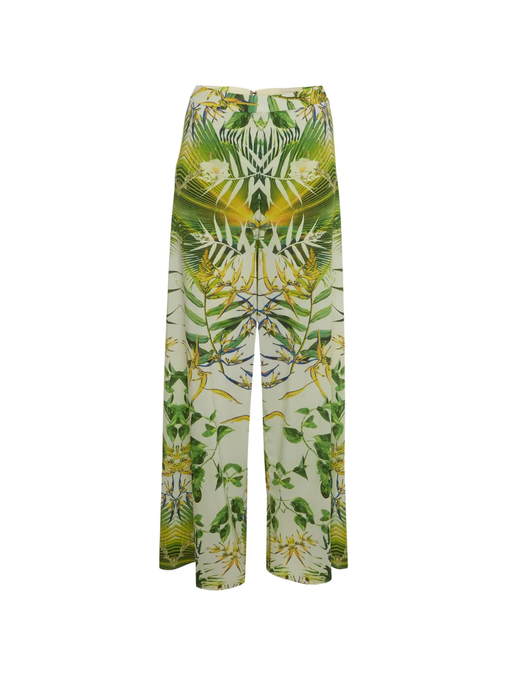 alice + olivia Pantaloni con stampa floreale - Bianco