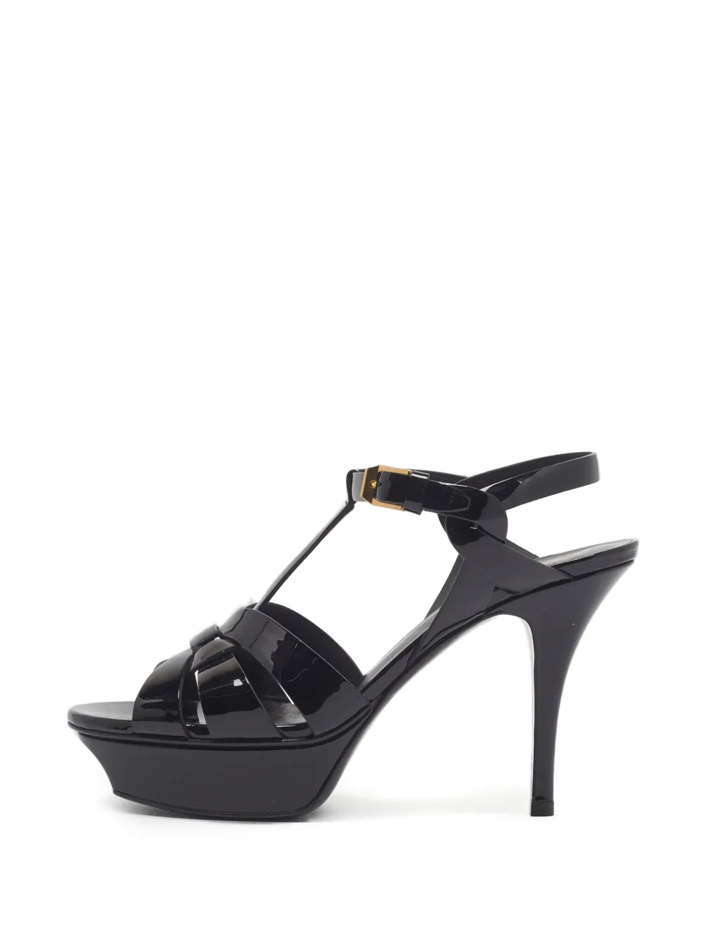 Saint Laurent Pre-Owned Tribute platform sandals - Black