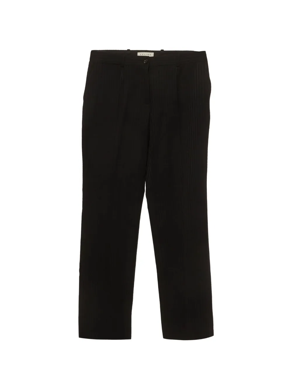 Celine Pre-Owned Pantaloni dritti a righe - Nero