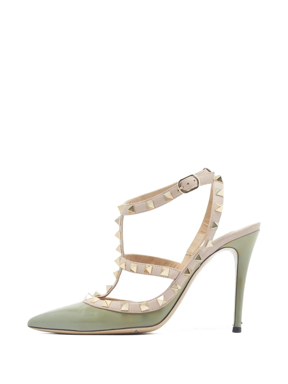 Valentino Garavani Pre-Owned Rockstud Caged Pumps - Grün