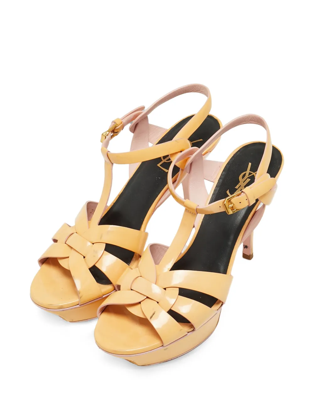 Saint Laurent Pre-Owned Tribute Plateau-Sandalen - Gelb