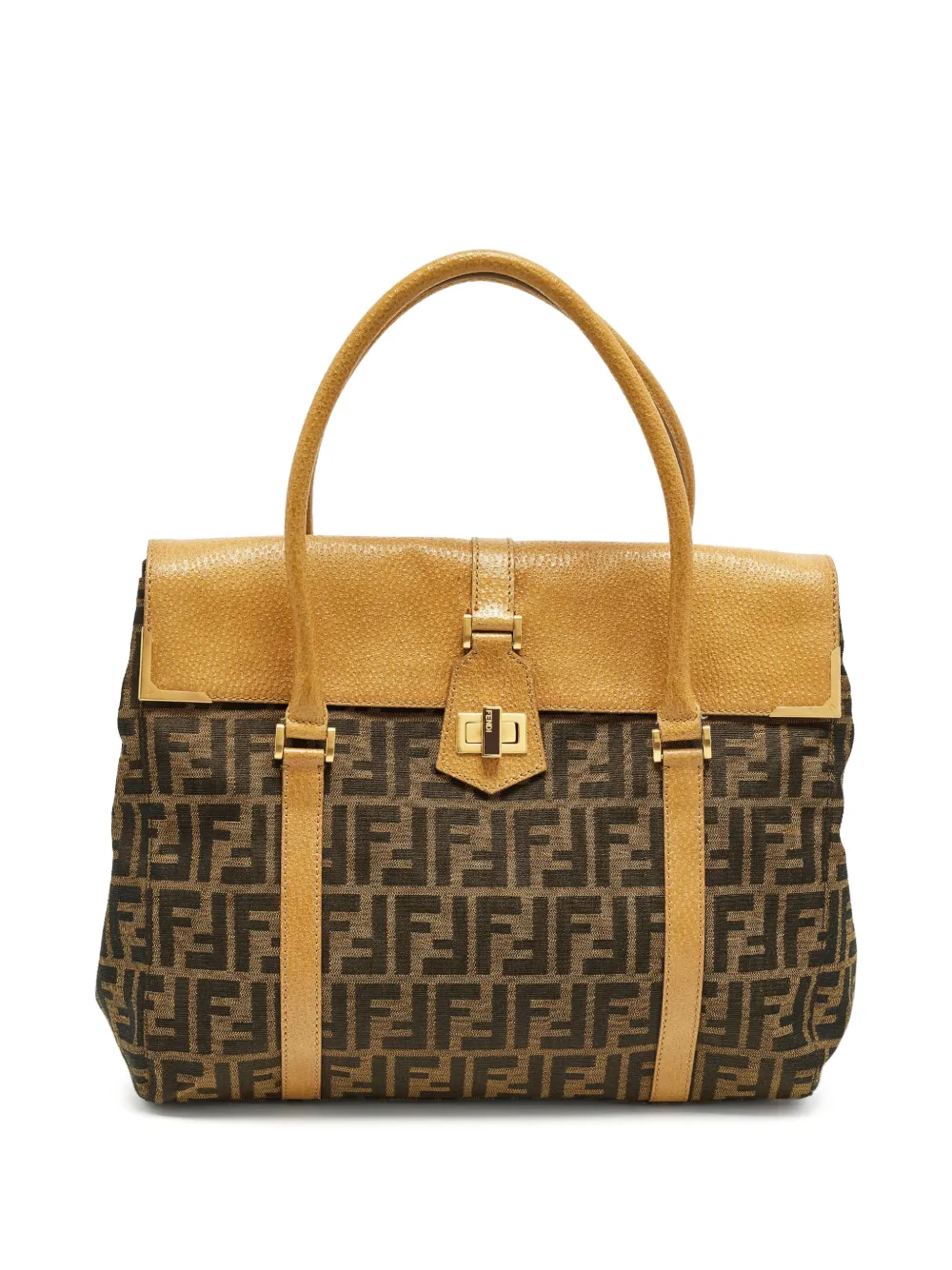 Fendi Pre-Owned Borsa a tracolla Linda Zucca 2011 - Toni neutri