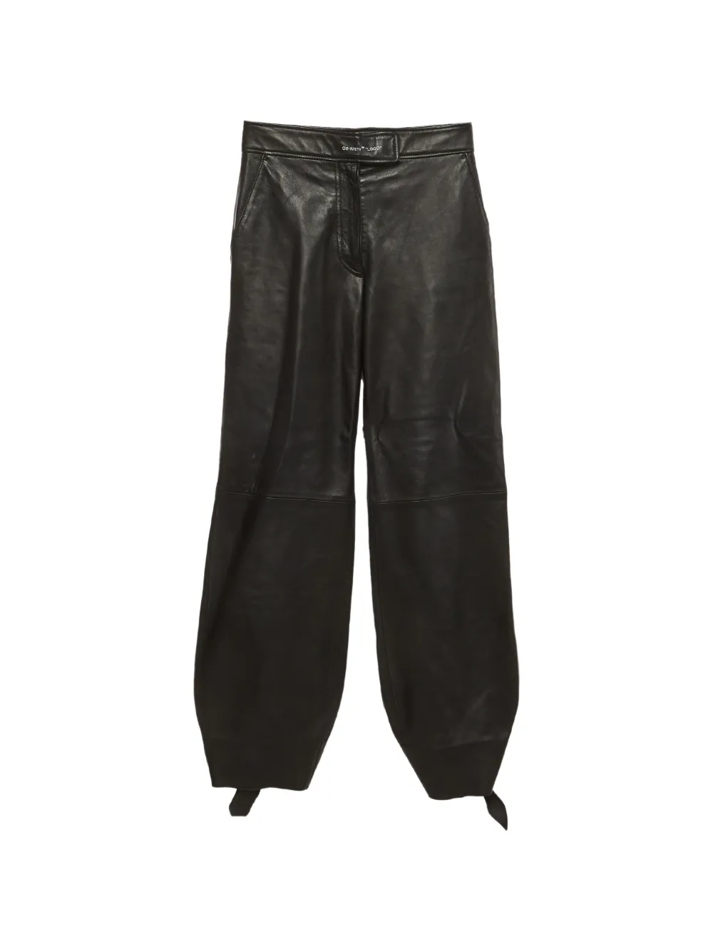 Off-White Pre-Owned Pantaloni con fiocco - Nero