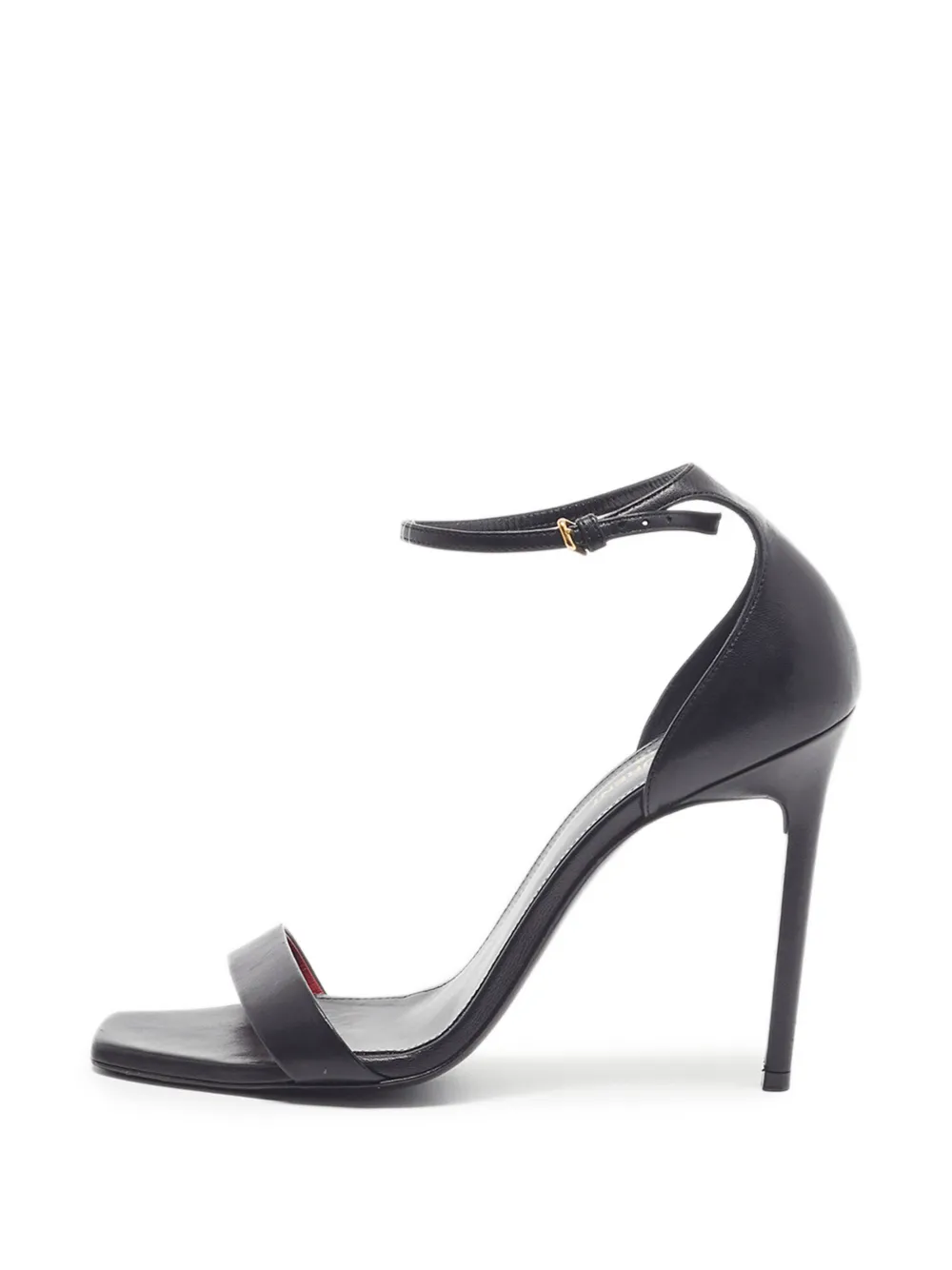 Saint Laurent Pre-Owned Amber Sandalen mit Knöchelriemen - Schwarz