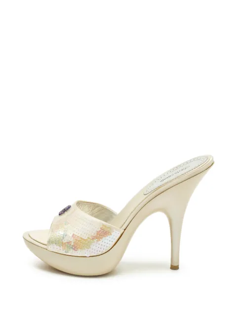 Roberto Cavalli Vintage logo-detail heeled sandals