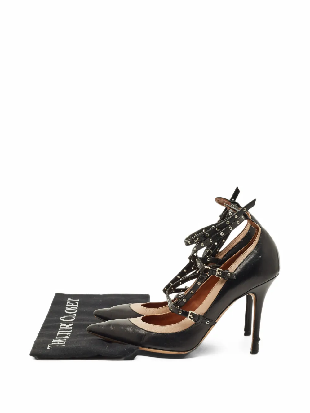 Valentino Garavani Pre-Owned Love Latch ankle-strap pumps - Nero