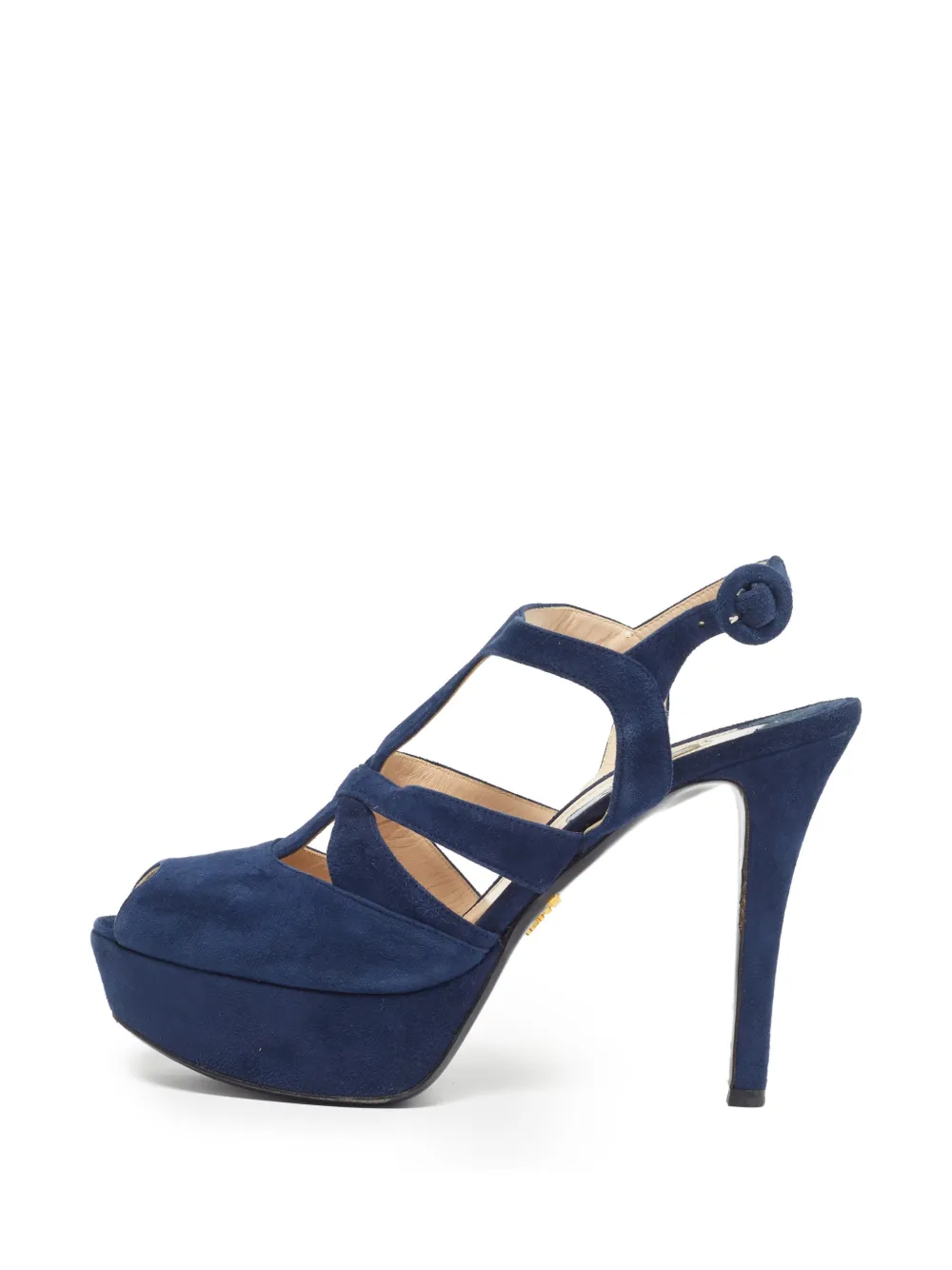 Prada Pre-Owned Sandalen mit Knöchelriemen - Blau