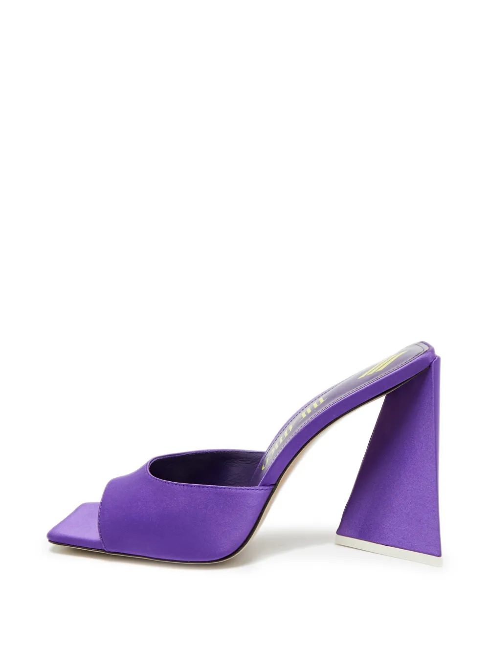 The Attico Devon satin heeled sandals - Viola