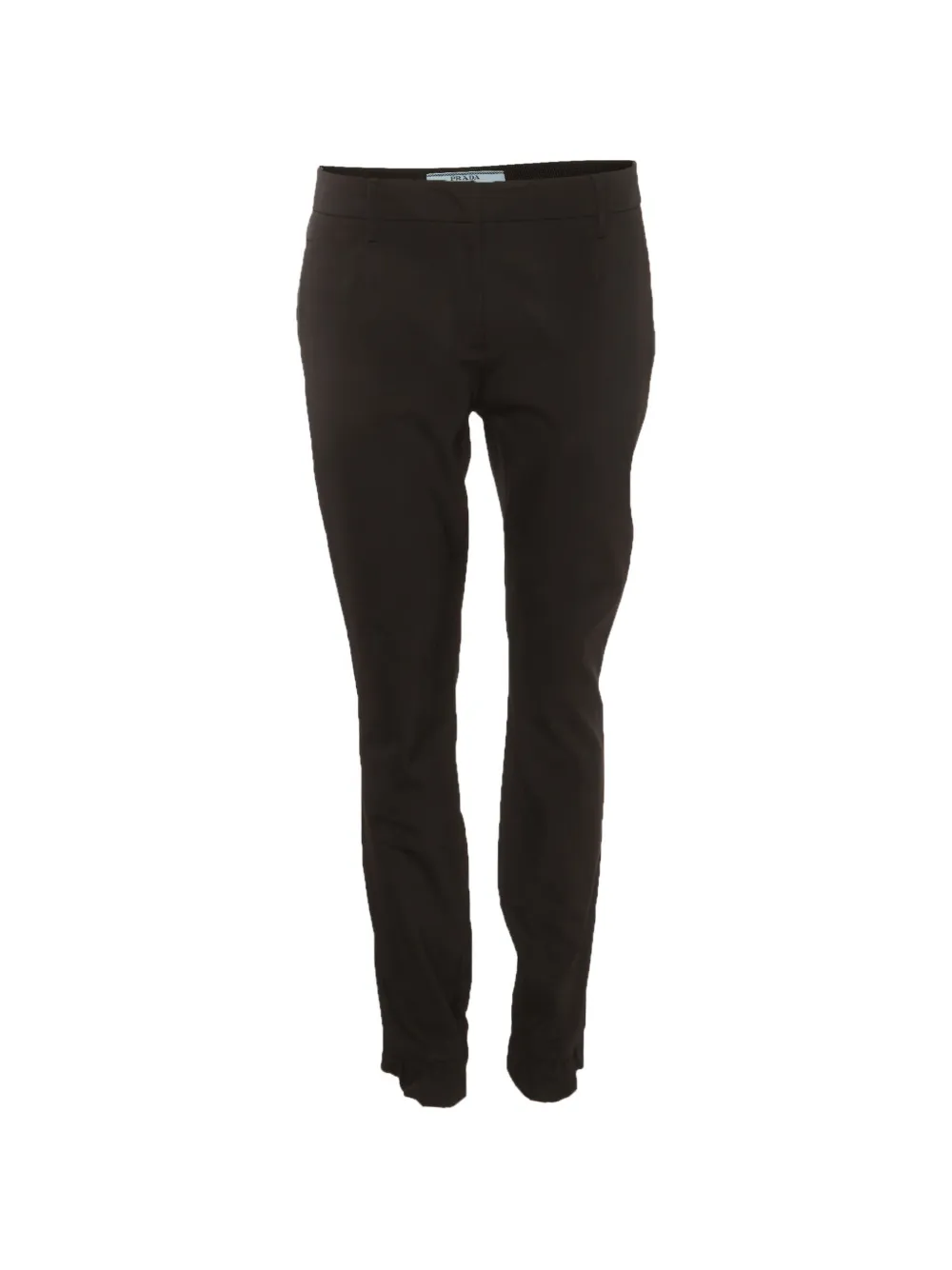 Prada Pre-Owned Pantaloni con zip - Nero