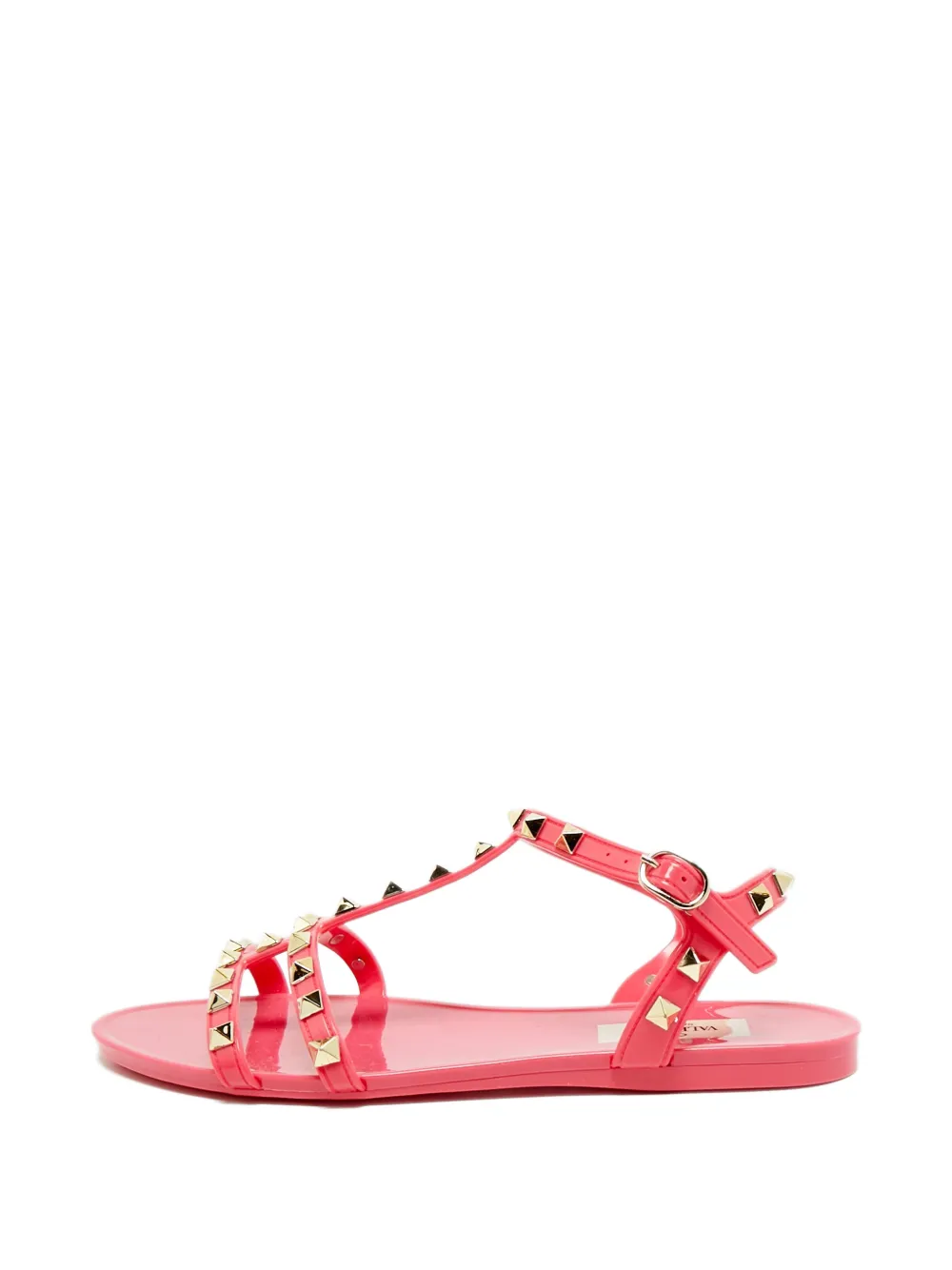 Valentino Garavani Pre-Owned Sandali Rockstud con suola piatta - Rosa