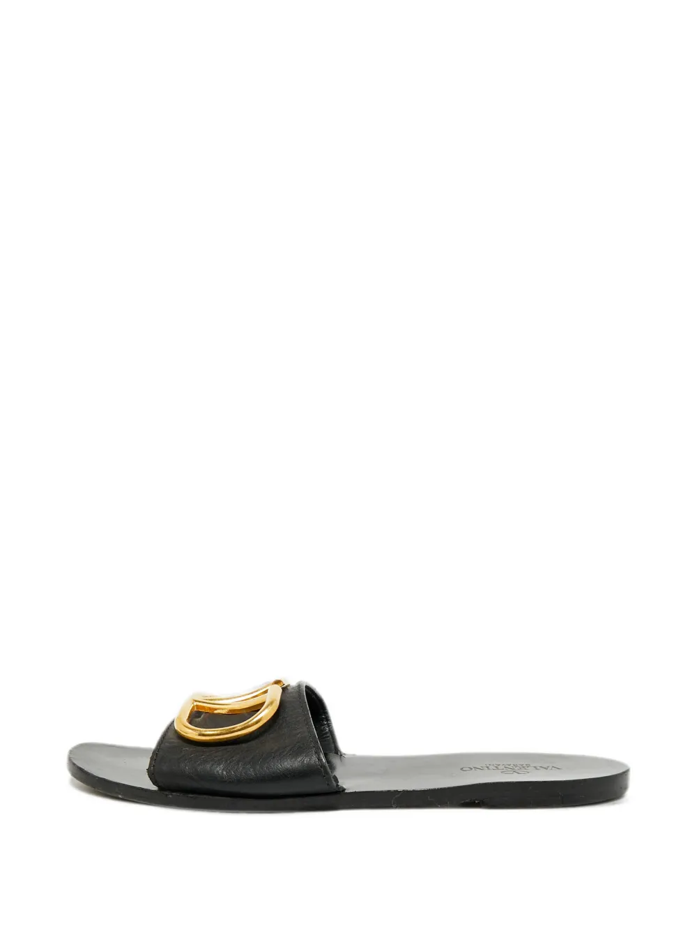 Valentino Garavani Pre-Owned Sandali VLogo con suola piatta - Nero