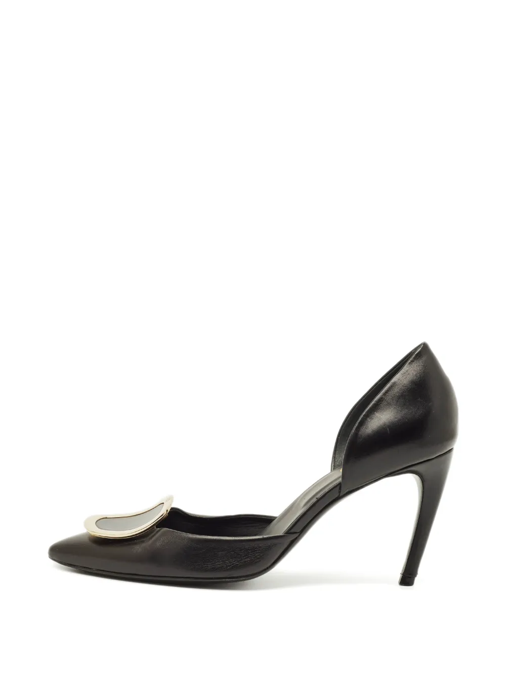Roger Vivier Vintage Chips leather heeled pumps - Schwarz