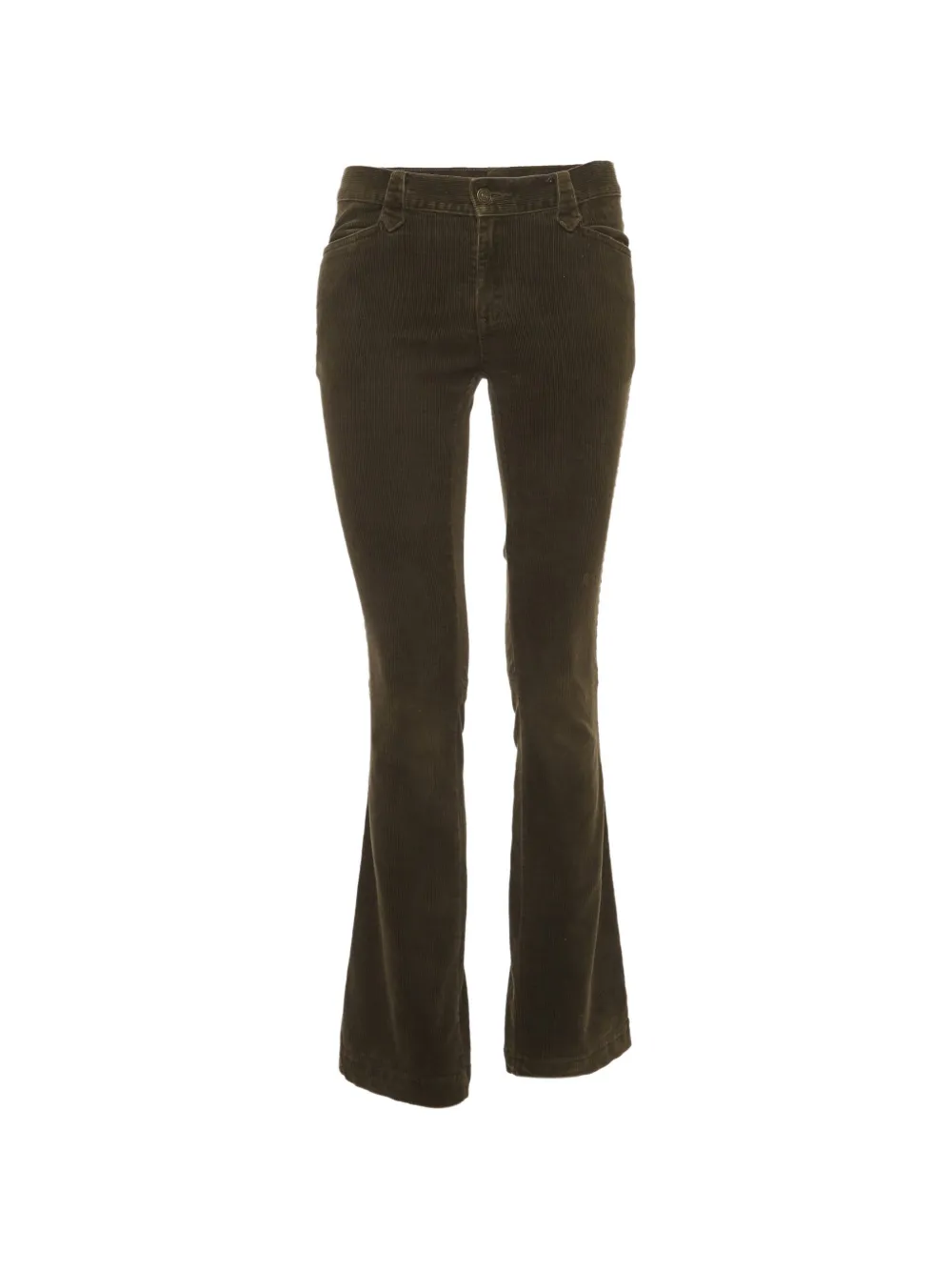 Ralph Lauren Vintage pantalon droit en velours côtelé - Vert