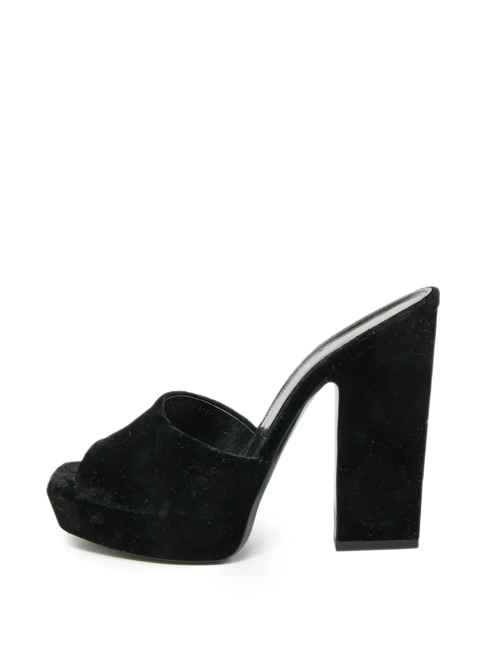 Saint Laurent Pre-Owned Debbie platform sandals - Schwarz