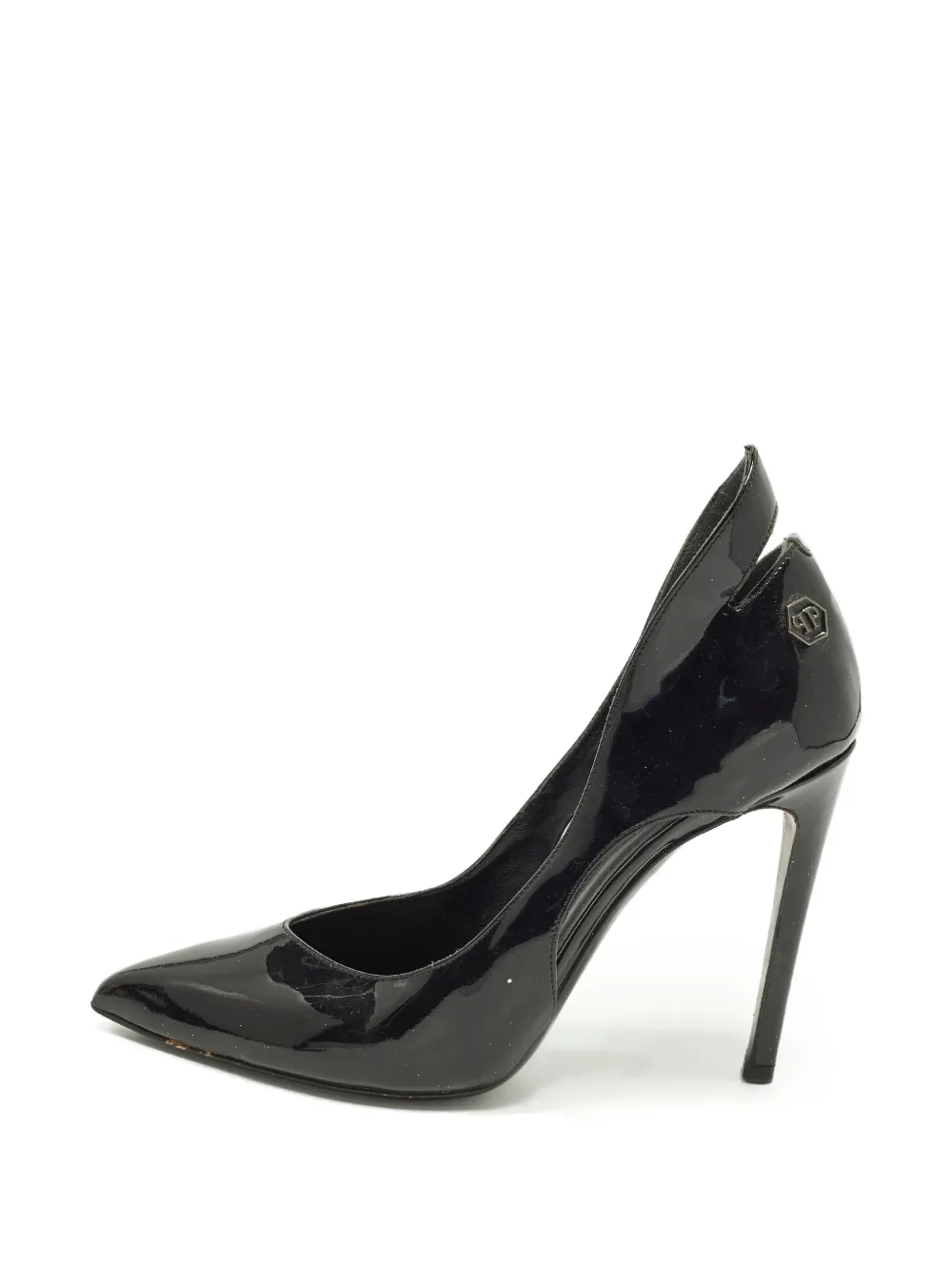 Philipp Plein cut-out pointed-toe pumps - Nero