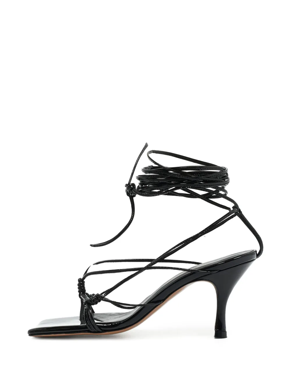 Andrea Wazen Gia ankle-strap leather sandals - Schwarz
