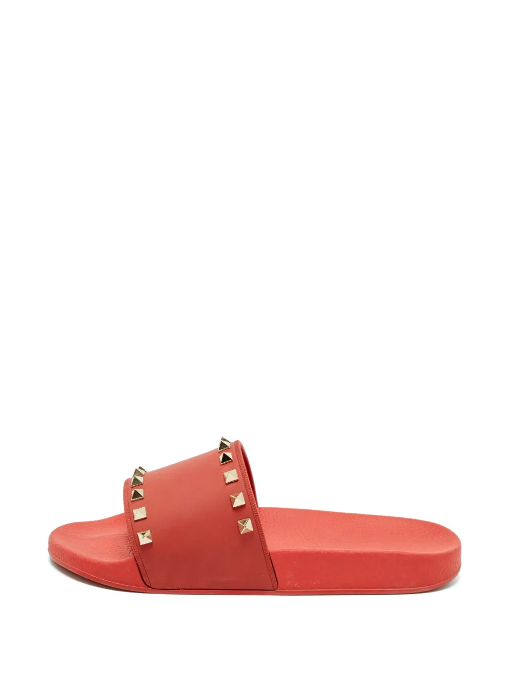 Valentino Garavani Pre-Owned Rockstud slides - Rosso